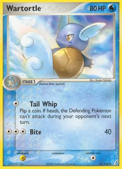 Wartortle, Crystal Guardians, no. 43