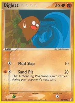 Diglett, Crystal Guardians, no. 50