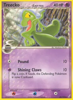 Treecko δ, Crystal Guardians, no. 68