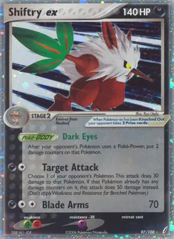 Shiftry ex, Crystal Guardians, no. 97