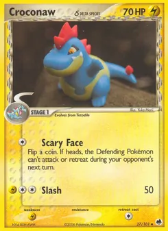 Croconaw δ, Dragon Frontiers, no. 27