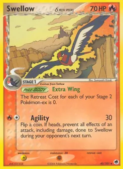Swellow δ, Dragon Frontiers, no. 40