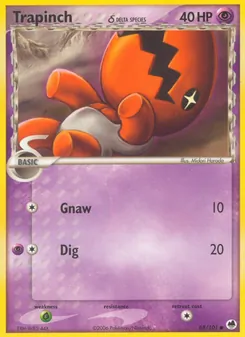 Trapinch δ, Dragon Frontiers, no. 68