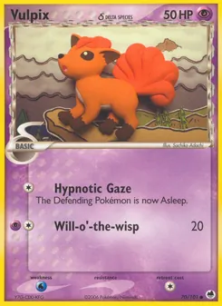 Vulpix δ, Dragon Frontiers, no. 70