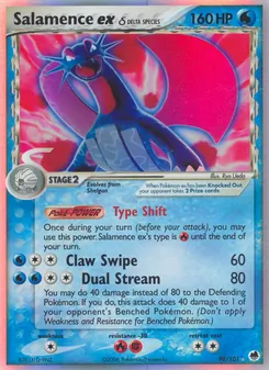 Salamence ex δ, Dragon Frontiers, no. 98