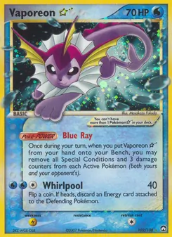 Vaporeon ☆, Power Keepers, no. 102
