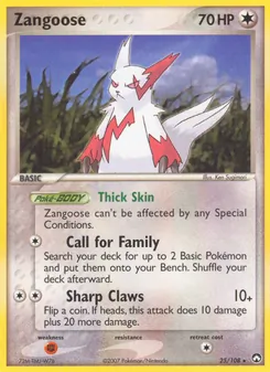 Zangoose, Power Keepers, no. 25