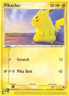 Pikachu, Sandstorm, no. 72