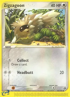 Zigzagoon, Sandstorm, no. 85