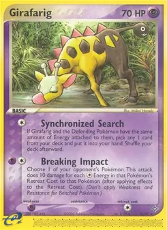 Girafarig, Dragon, no. 16