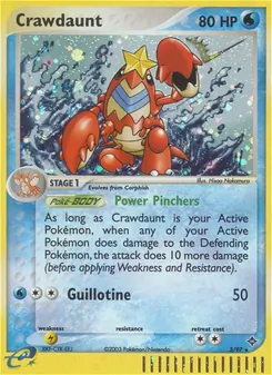 Crawdaunt, Dragon, no. 3