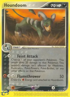 Houndoom, Dragon, no. 34