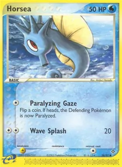Horsea, Dragon, no. 58