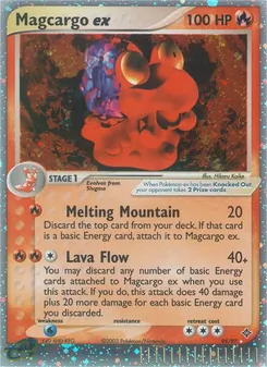 Magcargo ex, Dragon, no. 95