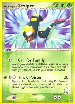 Team Aqua's Seviper, Team Magma vs Team Aqua, no. 17