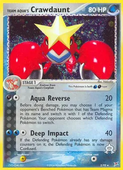 Team Aqua's Crawdaunt, Team Magma vs Team Aqua, no. 2