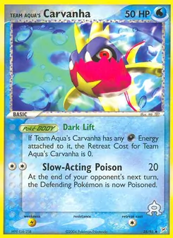 Team Aqua's Carvanha, Team Magma vs Team Aqua, no. 25