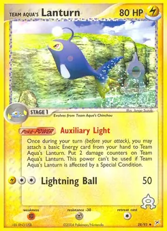 Team Aqua's Lanturn, Team Magma vs Team Aqua, no. 28
