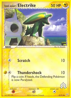 Team Aqua's Electrike, Team Magma vs Team Aqua, no. 52