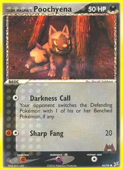 Team Magma's Poochyena, Team Magma vs Team Aqua, no. 66
