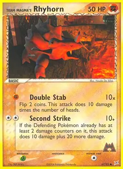 Team Magma's Rhyhorn, Team Magma vs Team Aqua, no. 67