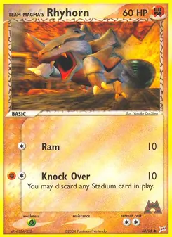 Team Magma's Rhyhorn, Team Magma vs Team Aqua, no. 68