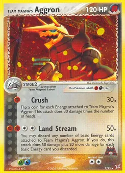 Team Magma's Aggron, Team Magma vs Team Aqua, no. 7