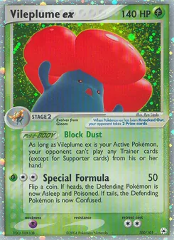 Vileplume ex, Hidden Legends, no. 100