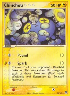 Chinchou, Hidden Legends, no. 56
