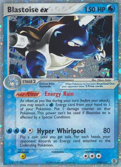 Blastoise ex, FireRed & LeafGreen, no. 104