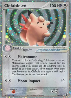 Clefable ex, FireRed & LeafGreen, no. 106