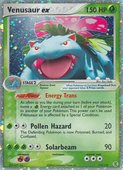 Venusaur ex, FireRed & LeafGreen, no. 112