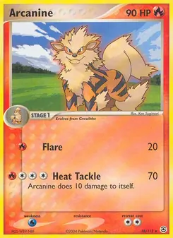 Arcanine, FireRed & LeafGreen, no. 18