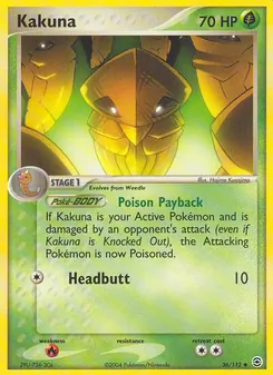 Kakuna, FireRed & LeafGreen, no. 36