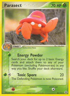 Parasect, FireRed & LeafGreen, no. 43