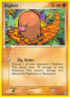 Diglett, FireRed & LeafGreen, no. 61