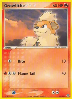 Growlithe, FireRed & LeafGreen, no. 64