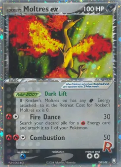 Rocket's Moltres ex, Team Rocket Returns, n° 100