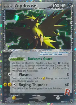 Rocket's Zapdos ex, Team Rocket Returns, n° 106
