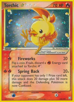 Torchic ☆, Team Rocket Returns, n° 108