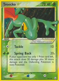 Treecko ☆, Team Rocket Returns, n° 109