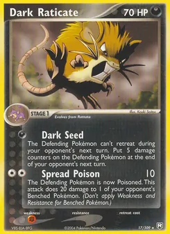 Dark Raticate, Team Rocket Returns, n° 17