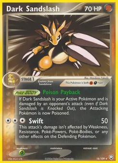 Dark Sandslash, Team Rocket Returns, n° 18
