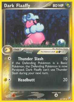 Dark Flaaffy, Team Rocket Returns, n° 33