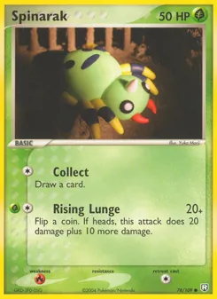 Spinarak, Team Rocket Returns, n° 78