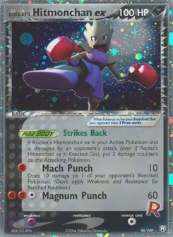 Rocket's Hitmonchan ex, Team Rocket Returns, n° 98