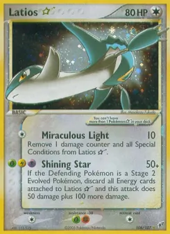 Latios ☆, Deoxys, no. 106