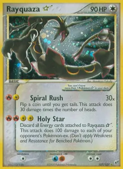 Rayquaza ☆, Deoxys, no. 107