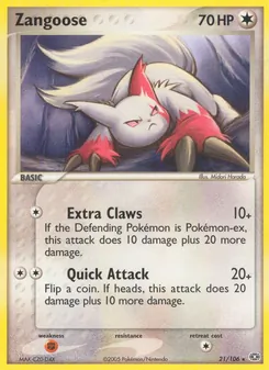Zangoose, Emerald, no. 21