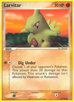 Larvitar, Emerald, no. 52